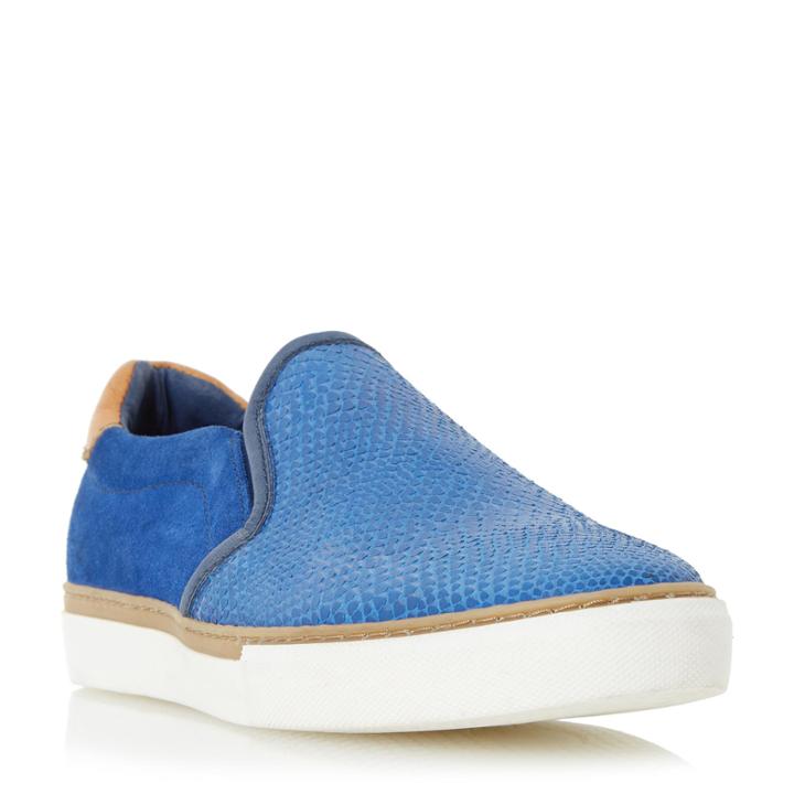 Dune London Troy Embossed Colour Pop Slip On Trainer