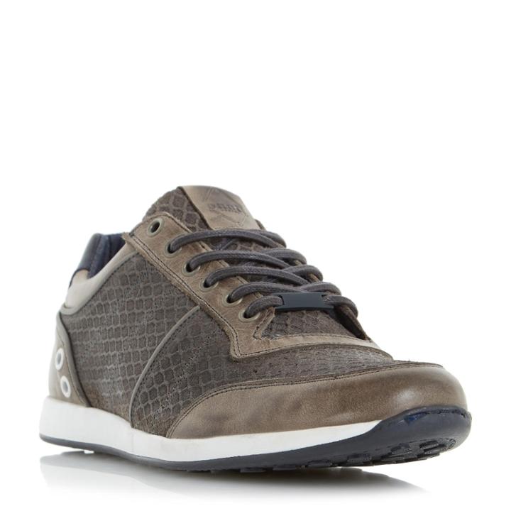 Dune London Texas Mesh Panel Lace Up Trainer