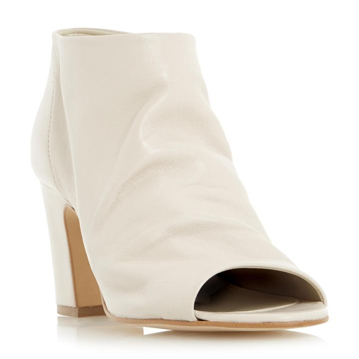 Dune London Ivory Peep Toe Ankle Boot