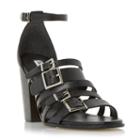 Dune London Jairo Multiple Buckle Strap High Heel Sandal