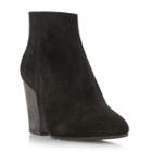 Dune Black Patina Almond Toe Ankle Boot