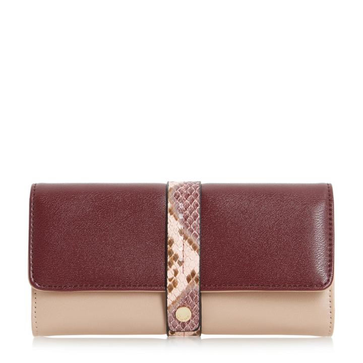 Dune London Karys Font Strap Flap Over Purse