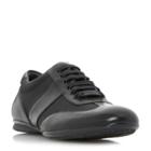 Dune London Tobias Mixed Material Lace Up Trainer