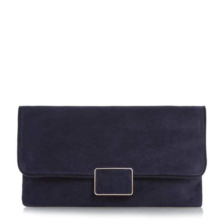 Dune London Binny Rectangular Trim Flap Over Clutch Bag