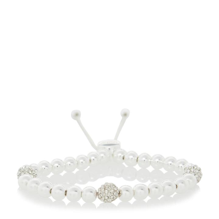 Dune London Jessi Diamante And Bead Detail Toggle Bracelet