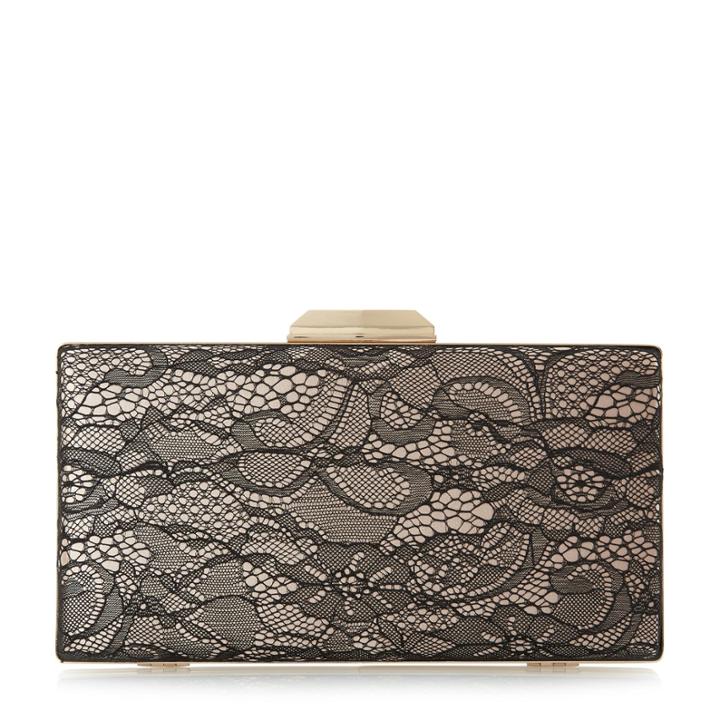 Dune London Binka Hard Case Frame Detail Clutch Bag