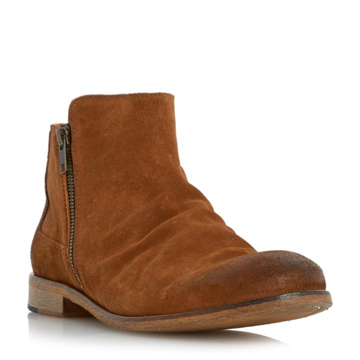 Dune London Cinder Rouched Detail Double Zip Boot