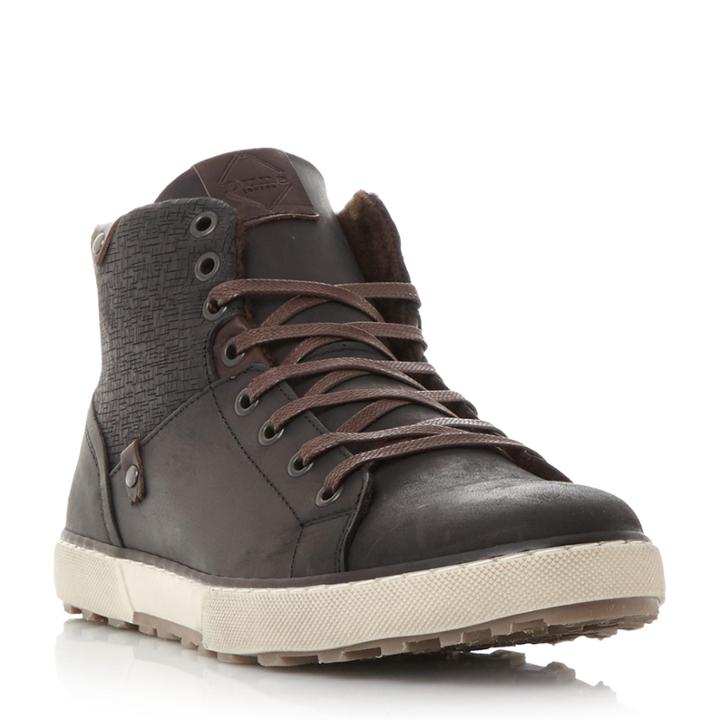 Dune London Sherwood Embossed Panel Warm Lined Trainer