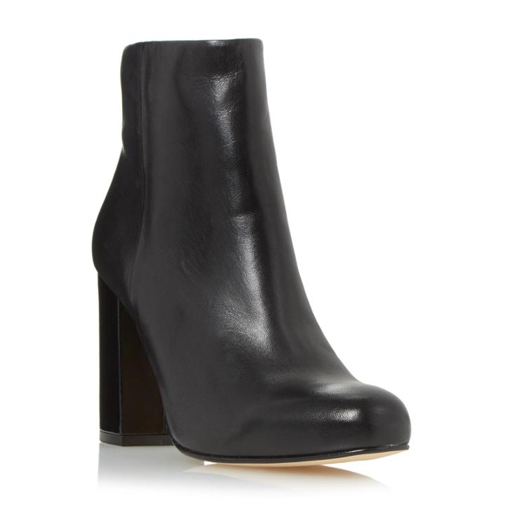 Dune London Oxbury Square Toe Leather Ankle Boot
