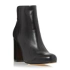 Dune London Oxbury Square Toe Leather Ankle Boot