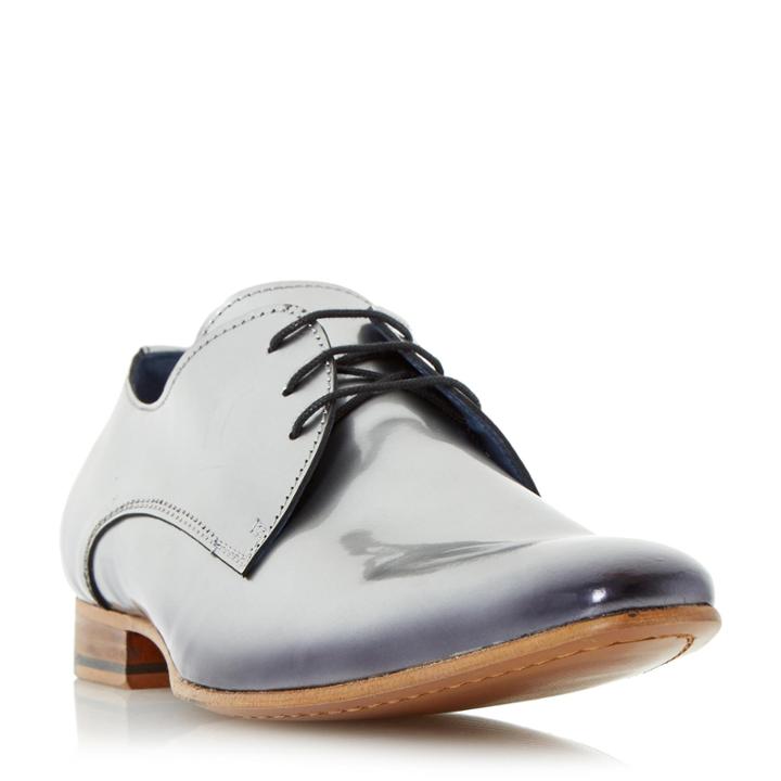 Dune London Rocket Man Metallic Polido Leather Derby Shoe