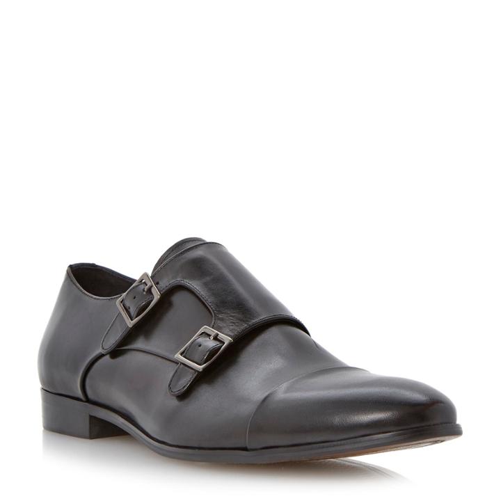 Dune London Reynold Toecap Detail Double Strap Monk Shoe