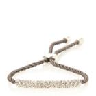 Dune London Jigs Diamante Trim Rope Bracelet