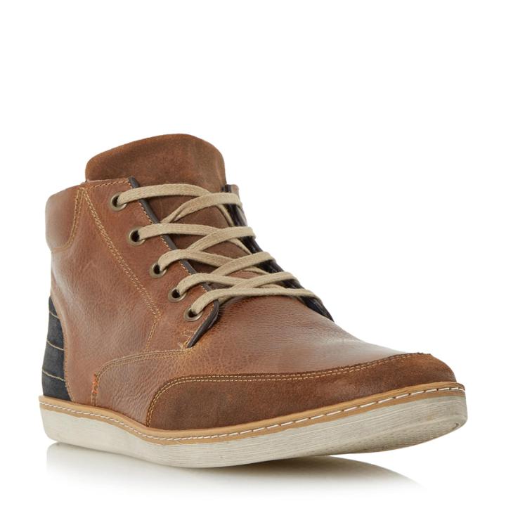 Dune London Scuba Apron Detail High Top Trainer