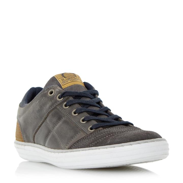 Dune London Temper Leather Cupsole Trainer