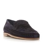 Dune London Brighton Beach Suede Woven Loafer