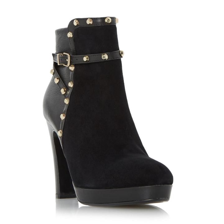 Dune London Octavian Stud Detail Heeled Ankle Boot