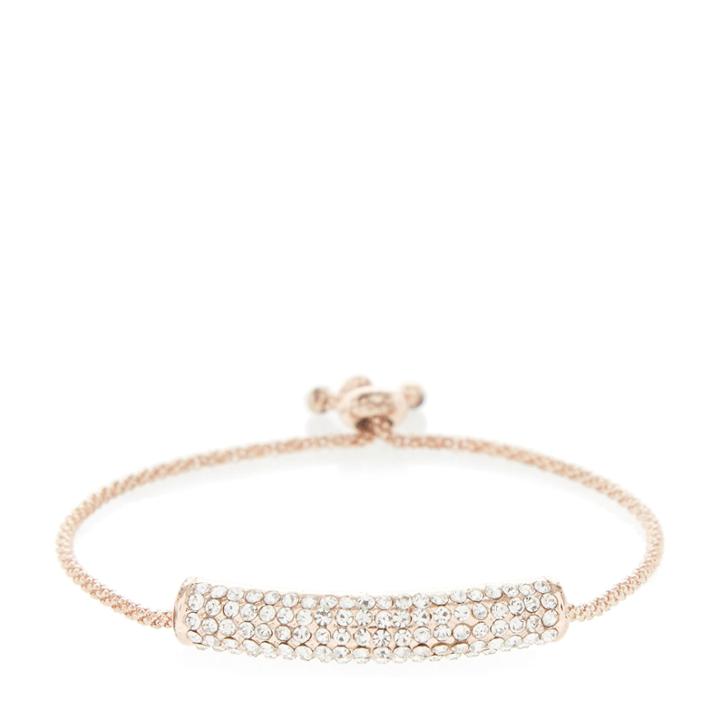 Dune London Jacqueline Diamante Bar Detail Rope Bracelet