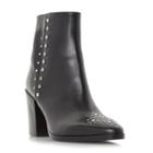 Dune Black Parlow Stud Detail Ankle Boot