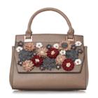 Dune London Daisy Floral Applique Embellished Handbag