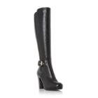 Dune London Scout Buckle Detail Knee High Boot