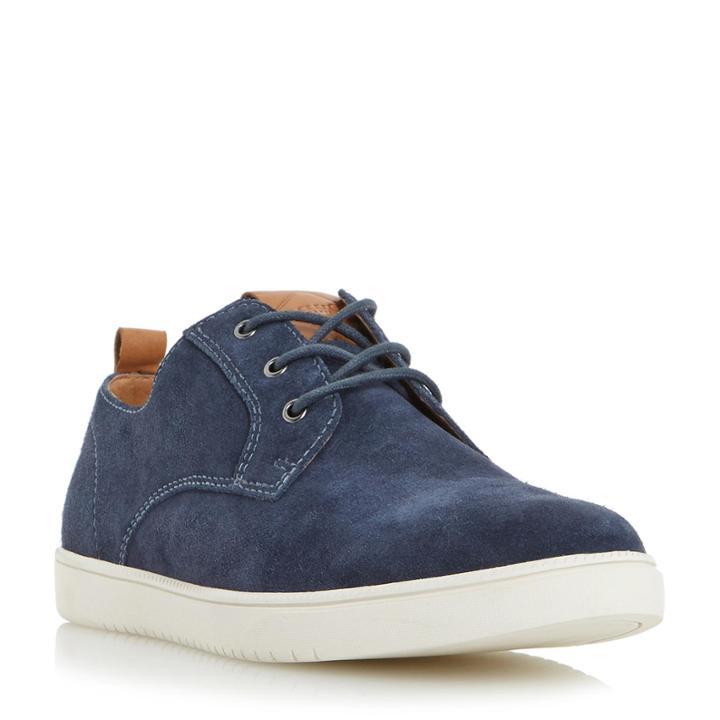 Dune London Tucker Round Toe Suede Trainer