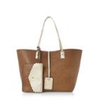 Dune London Dallop Scalloped Detail Reversible Shopper Bag