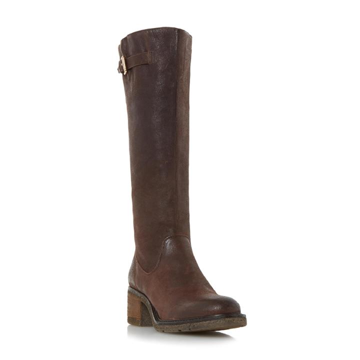 Dune London Tedmund Buckle Detail Knee High Boot
