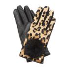 Dune London Indianna Pom Pom Detail Leather Glove