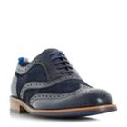 Dune London Pudsey Leather And Suede Brogue Shoe