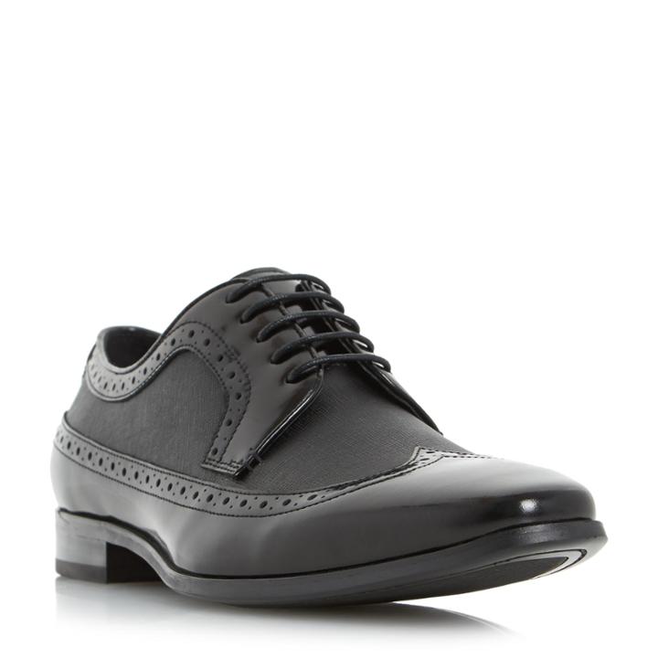 Dune London Rhino Saffiano Leather Gibson Shoe