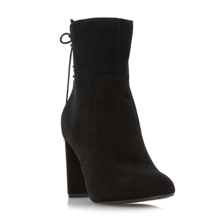 Dune London Octagon Lace Up Back Ankle Boot