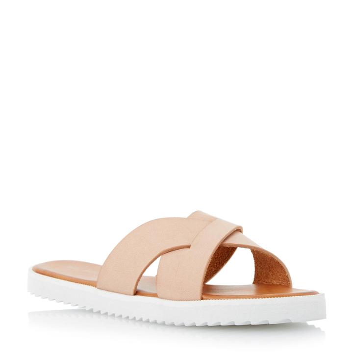 Head Over Heels By Dune Lyttle Crossover Strap Slider Sandal