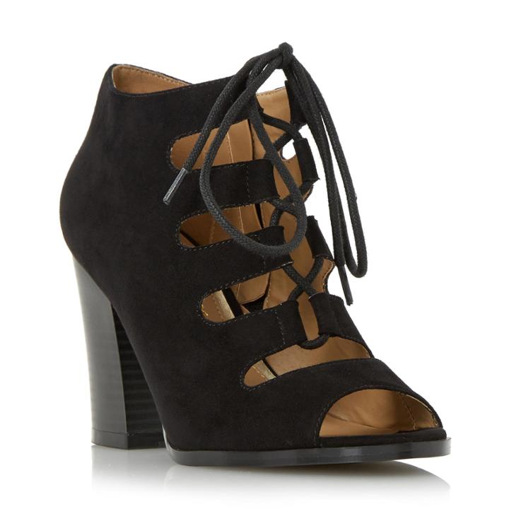 Head Over Heels By Dune Morven Lace Up Peep Toe Sandal