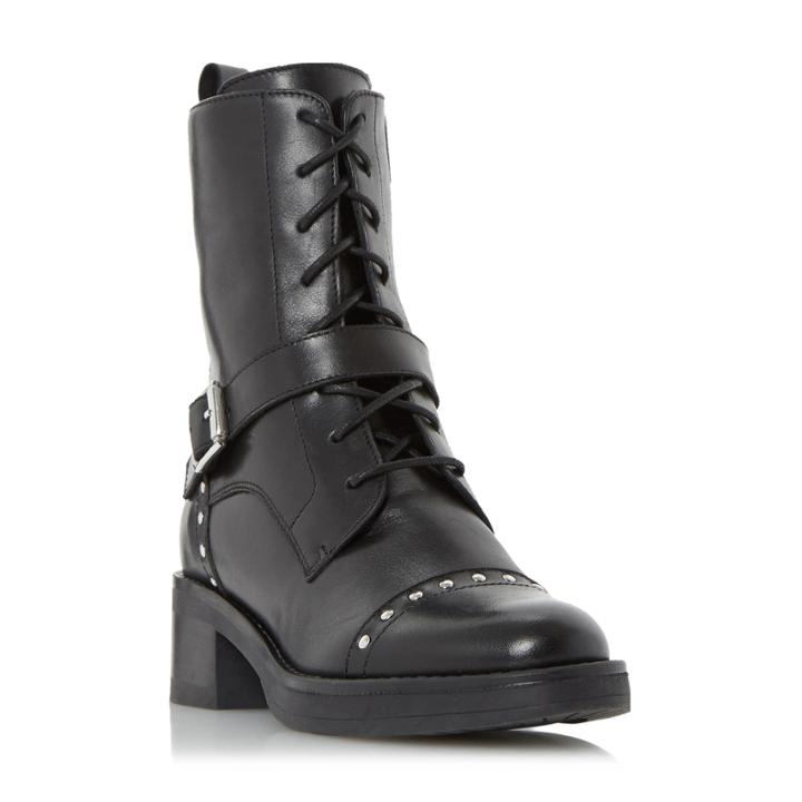 Dune London Roxbury Studded Biker Boot