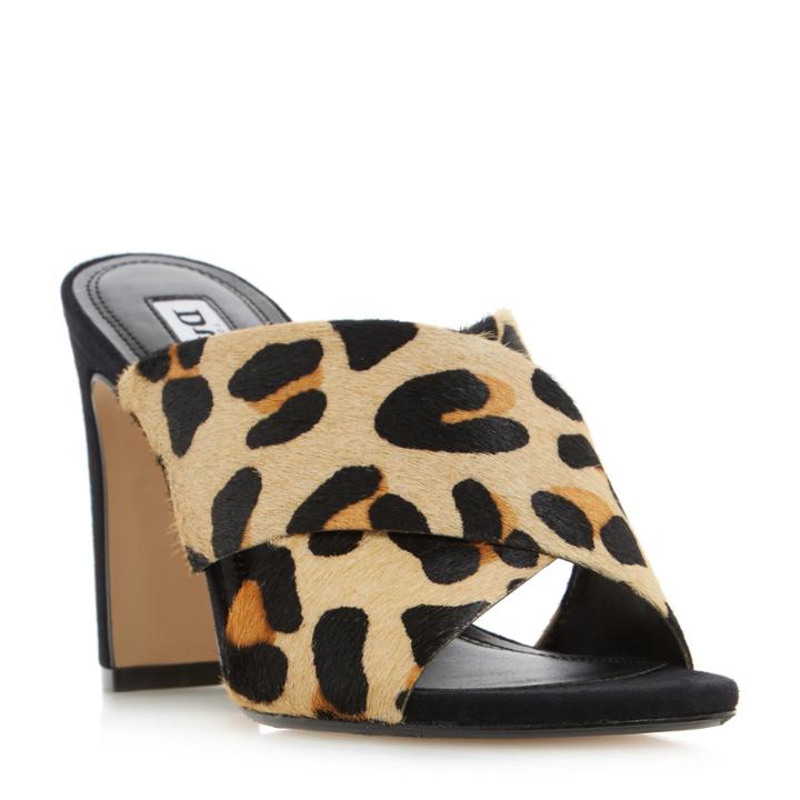 Dune London Martey Cross Strap Vamp Mule Sandal