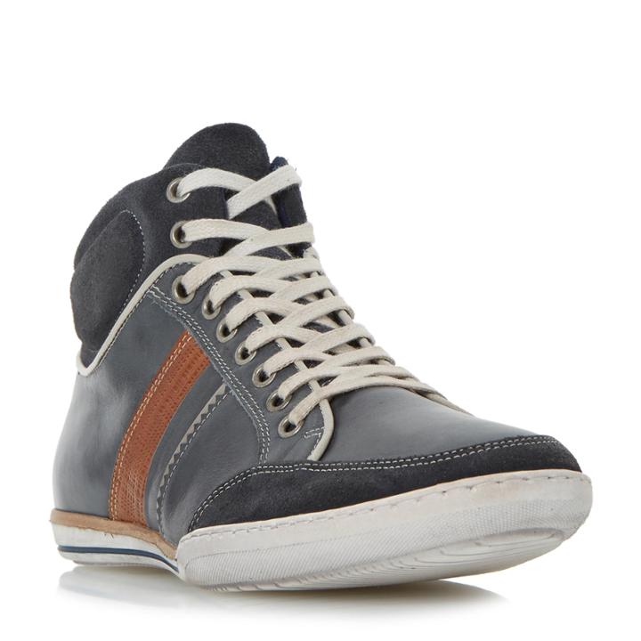 Dune London Shandy Padded Collar High Top Trainer