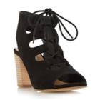 Dune London Jamima Suede Ghillie Lace Up Heeled Sandal