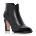Dune London Olly Patent Toe Cap Leather Ankle Boot