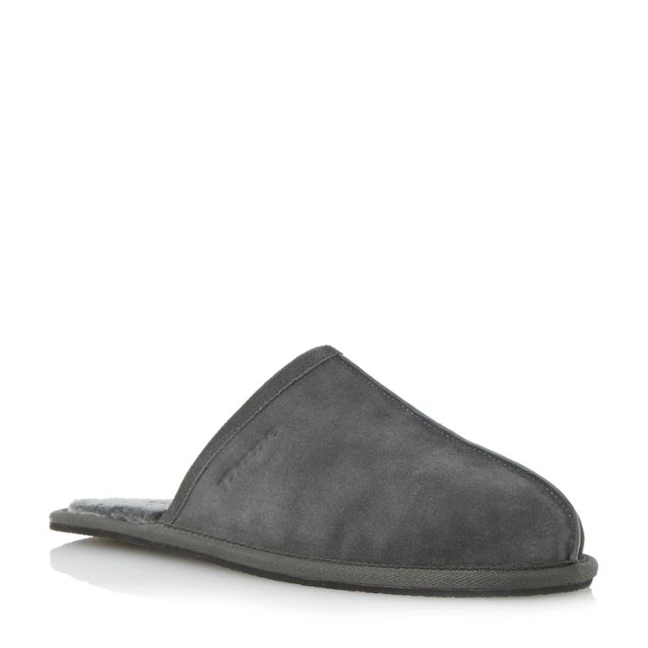 Dune London Flintoff Warm Lined Suede Mule Slipper
