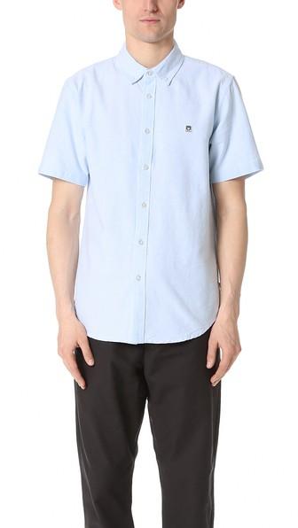 Obey Eighty Nine Short Sleeve Oxford Shirt