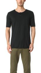 The White Briefs Oat Short Sleeve Henley