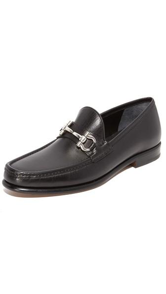 Salvatore Ferragamo Mason Bit Leather Loafers
