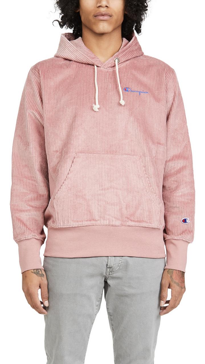 Champion Premium Reverse Weave Corduroy Hooded Sweatshirt