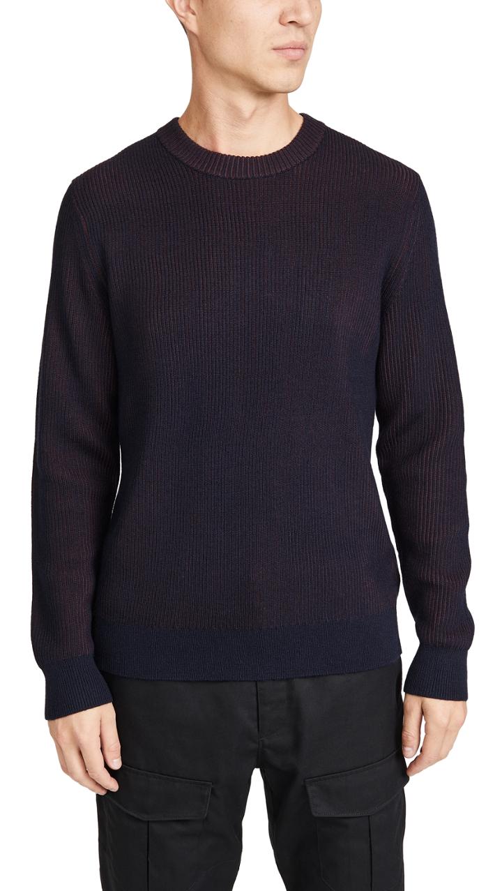 Theory Rennes Cashmere Wool Crew Neck Sweater
