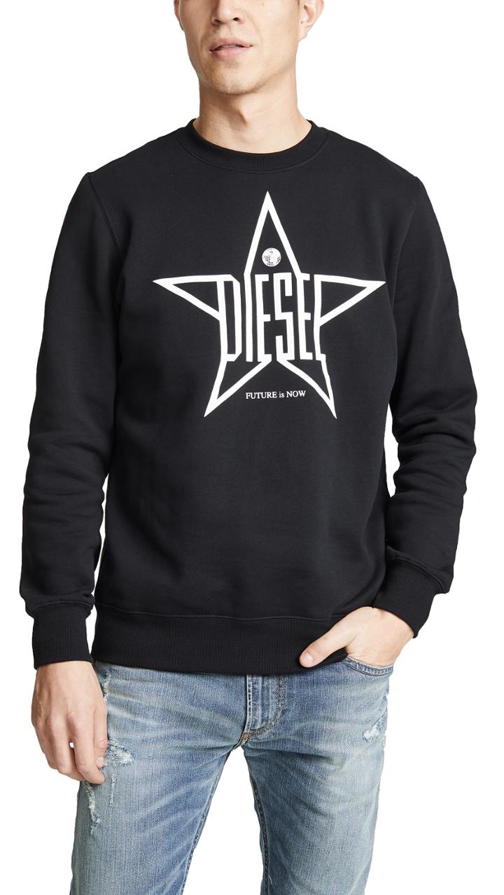Diesel S Gir Ya Crew Neck Sweatshirt