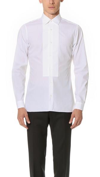 Z Zegna Slim Fit Tuxedo Shirt