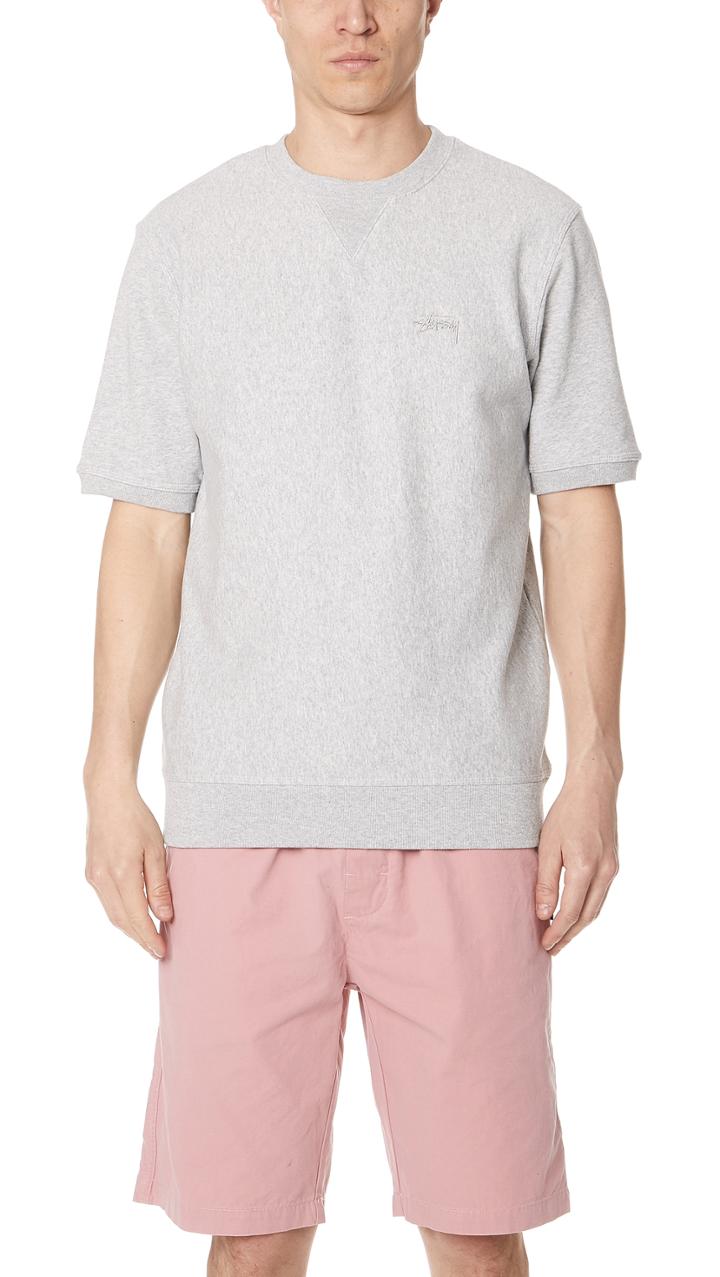 Stussy Stock Short Sleeve Terry Crew Sweatshirt