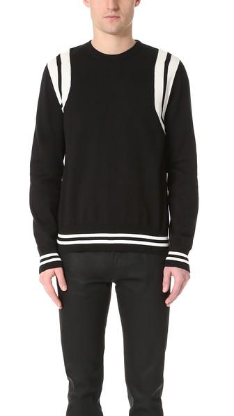 Calvin Klein Collection Riding Intarsia Sweater