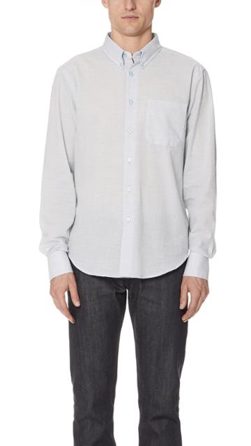 Naked Famous Striped Summer Button Up Shirt